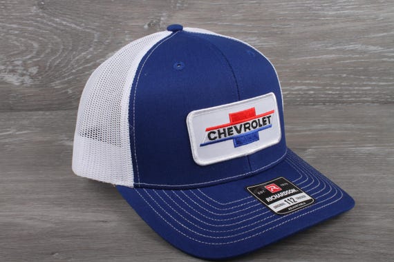 Vintage Chevrolet Patch on a Richardson 112 Trucker Snapback 