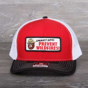 Vintage Smokey the Bear Patch on a Richardson 112 Trucker Snapback Hat