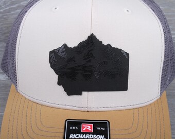 Montana Mountains Leatherette Patch on a Richardson 112  display picture 3