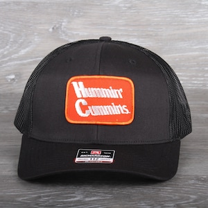 Vintage Hummnin&#39; Cummins Patch on a Richardson 112 Trucker Snapback Hat