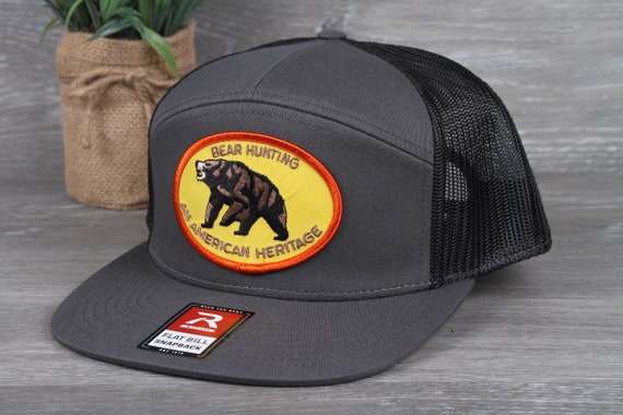 Vintage Bear Hunting an American Tradition Patch on a  display picture 3