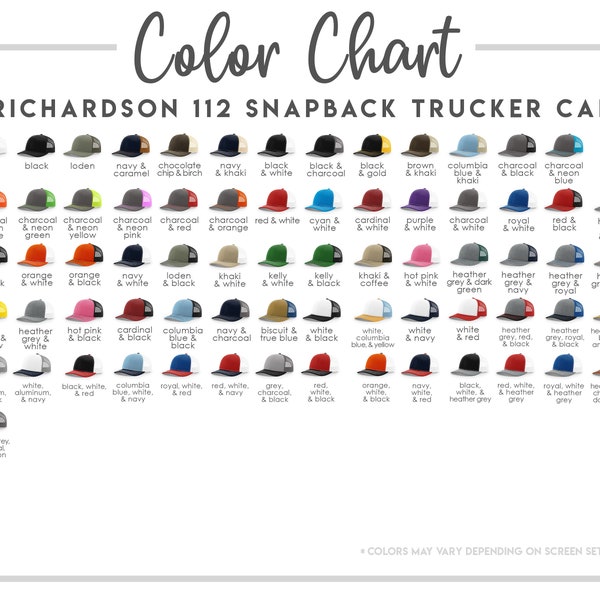 Blank Richardson 112 Trucker Hat Mesh Back with Snapback Closure - Authorized Dealer