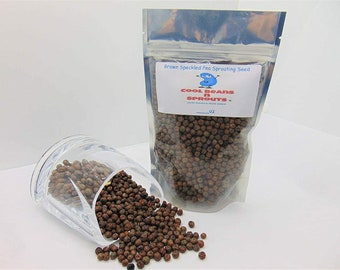 Brown Speckled Pea Seeds For Sprouting Microgreens, Cool Beans N Sprouts