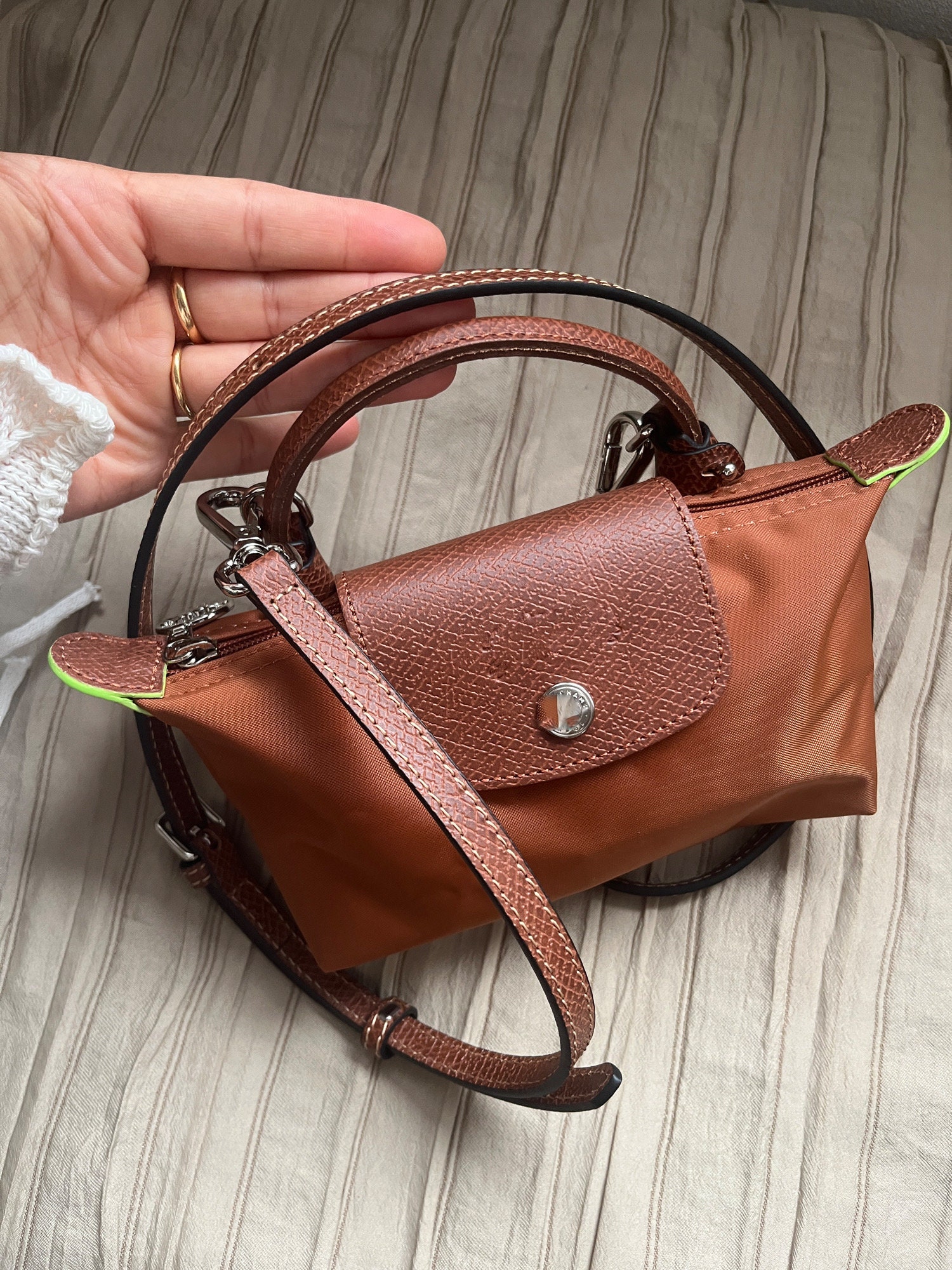 Fashion Bag Strap for Longchamp Mini Bag Hand Braided Strap Bag
