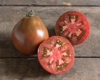 ORGANIC Japanese Black Trifele Tomato Seeds 2025 HEIRLOOM Vegetable Garden