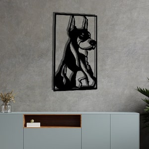 Metall Doberman Hund Dekor,WandKunst,Pferd Familie Dekor,Baum Passion,Black Friday Deals,Geschenkideen,personalisiert,Home Living,Katze,Tier,Sicherheit