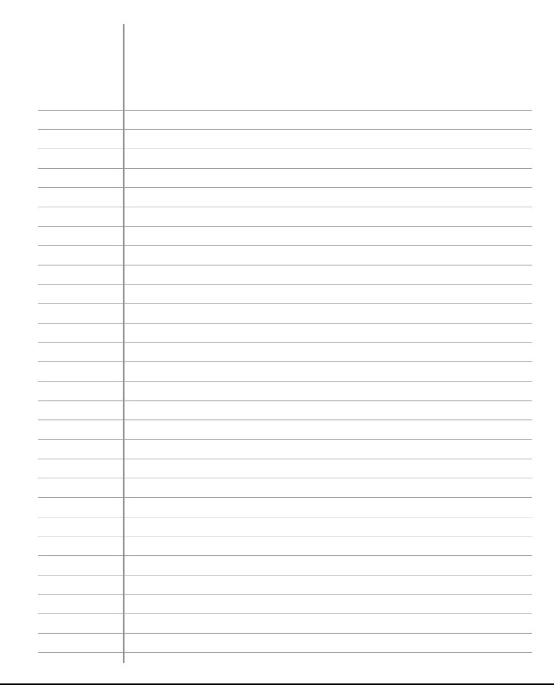 College Rule Paper Template - Etsy