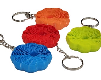 Tornado Fidget Keychain - Pocket-Sized Stress Relief and Fun on-the-Go Travel Fidget