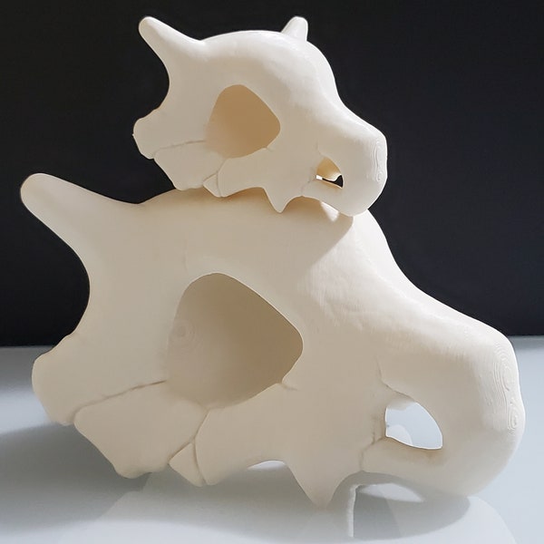 Pokemon Cubone Skull Realistic 3D Printed Detailed Skull Replica for Fans and Collector