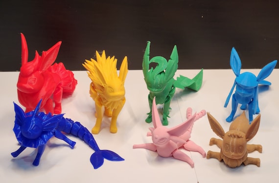 3D Printed Vaporeon Pokemon Eevee evolution by paulboni95