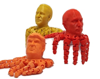 President Octopus Trumpotus Putintopus & Bidentopus Desk Fidget Toy Based On Rocktopus