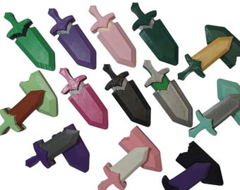 3D Printed Magnetic Fidget Sword Toy: Stress Relief Magnet Play