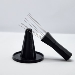 WDT Tool With Stand Espresso Distribution Tool _ Gift For Coffee Lover - 3d Printed