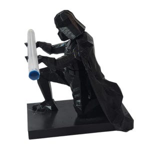 Portalápices de Darth Vader: gesto de rodillas del lado oscuro _ Organizador de escritorio _ Impresión 3D de Star Wars