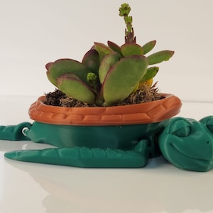 Articulated Multi-Purpose 3D Printed Turtle Box - Flower Pot