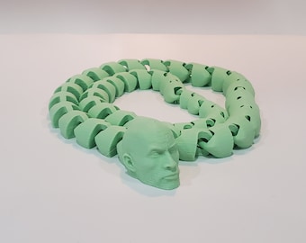 The SnakeRock - 3D-geprinte John Dwayne The Rock Fidget Toy