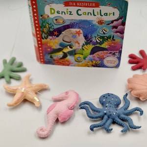 Felt Sea Animals, Felt Under The Sea, Felt Sea Creatures, Felt Seahorse, Felt Starfish, Felt Corals, Felt Octopus, Felt Seashell, Sea Animal