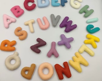 Felt Alphabet Letters, Felt Letters A-Z, Learning Letters, Learning Colours, Felt Educational Toy, Letters, Felt Letters, Kids Learning