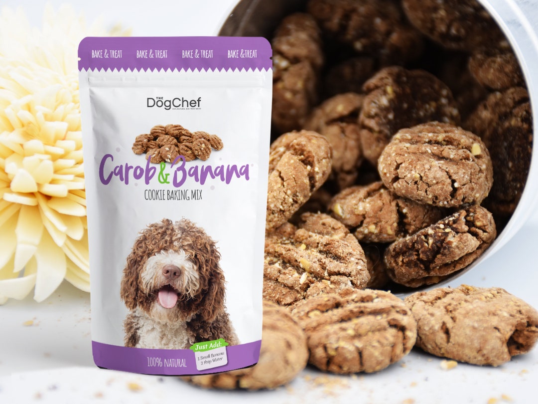 Natural Carob & Banana Dog Cookie Baking Mix Homemade Dog Etsy UK