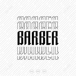 Barber Svg, Barber Tshirt Svg, Cool Barber Lettering, Barber Life, Svg files for Cricut, Barber Gifts, Personalized Gifts