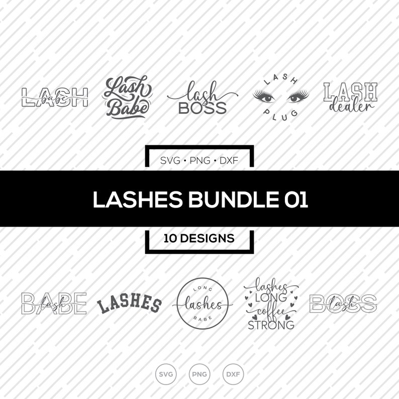 Lashes SVG Bundle Lash Boss Lash Babe Eyelashes Svg Lashes Etsy