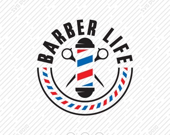 Vida de barbero SVG, Diseño de camiseta de vida de barbero, Barbero Svg, Barbero Png, Barbería Svg, Logotipo de barbero, Estilista Svg, Camiseta de barbero