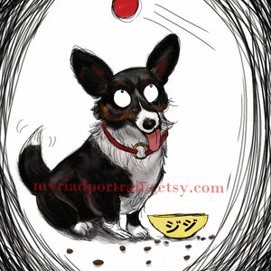 Spooky Style Custom Dog Portrait | Dog Lovers Gift | Funny Dog Illustration | Hand Drawn Pet Portrait| Personalized Dog Cartoon | Dog Sketch