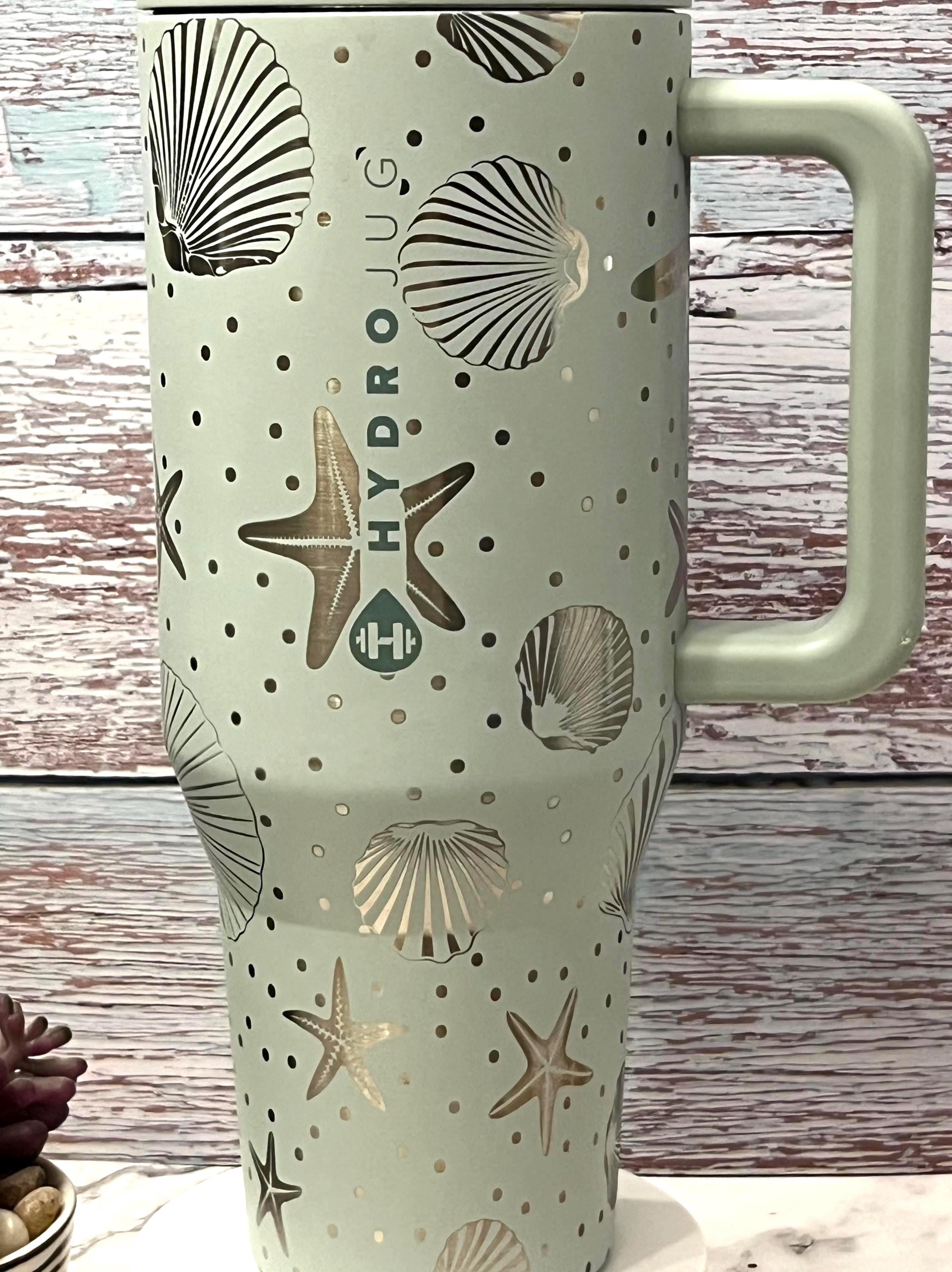 Engraved Seashells Beryl Hydrojug 40 Oz - Etsy