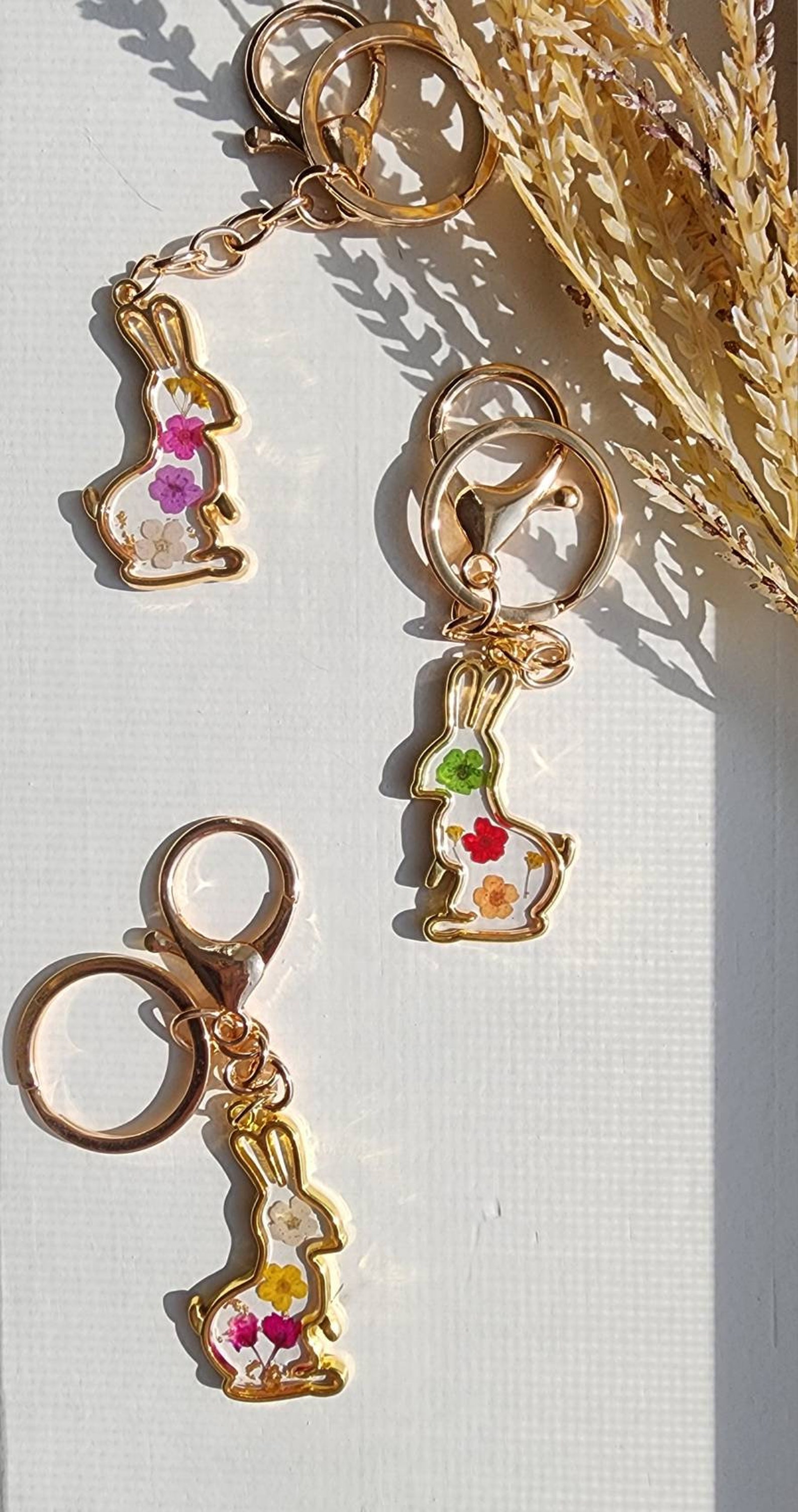 Rabbit Keychain - Rabbit Inspired -pet Bunny Rabbit -rabbit Accessory ...