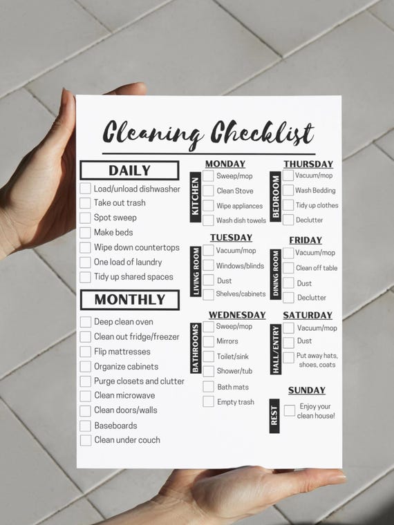 Daily Weekly Monthly Chores Special Newsletter Subscriber Bundle