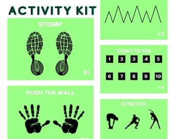 Calm Down Activity Pack, Stomp it Out Mat, Emotions Anger Steps to Calm Down, Calming Activities, Autism, Emotional Regulation, Montessori
