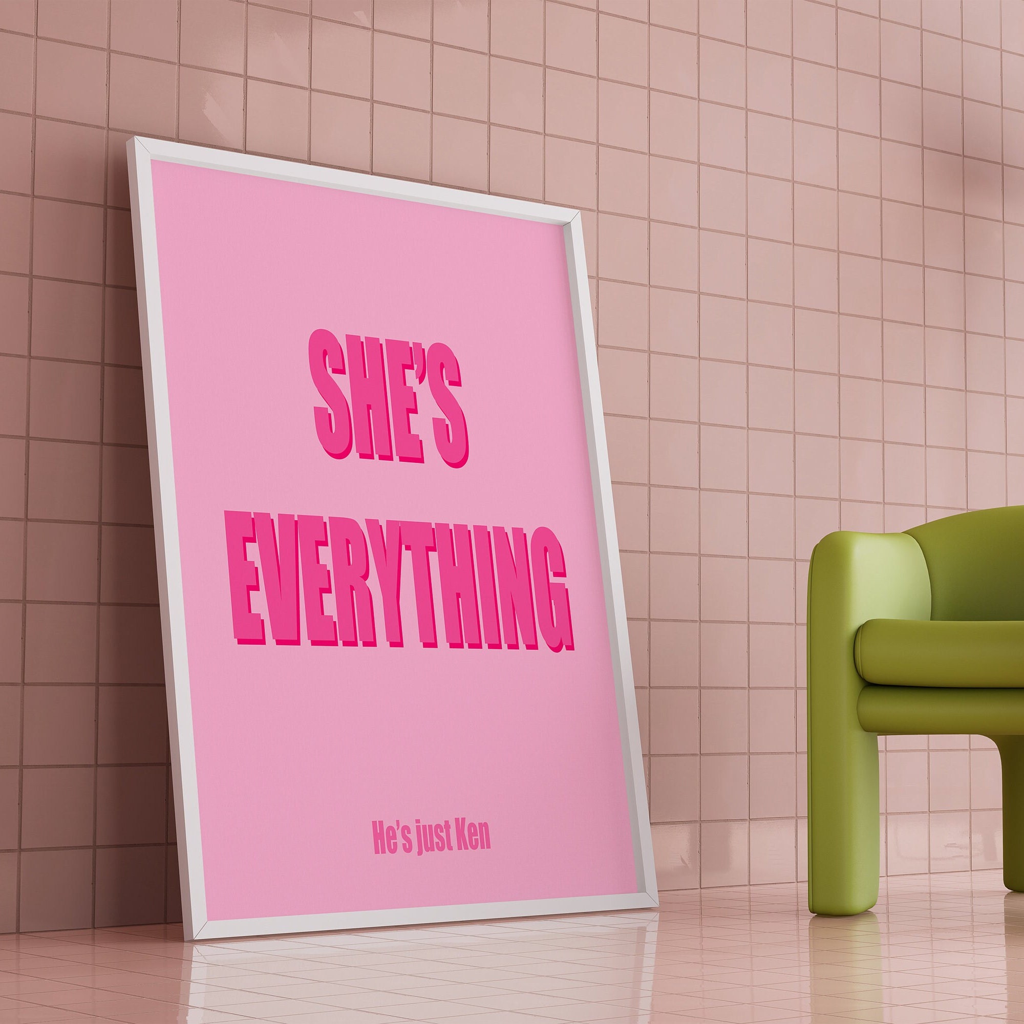 Chic Barbie Wall Art Printable Wall Art Girly Room Decor Etsy