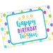 Happy Birthday to You Printable 4x6 and 5x7 Postcards Digital Download ...