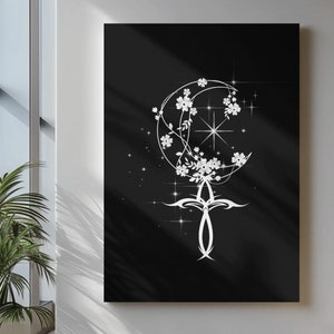 Dark goddess lilith Symbol, Demon lilith Symbol printable wall art, Printable downloadable Lilith symbol , pagan Witchcraft wicca, Witch