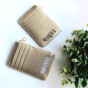 Kreditkartenetui personalisiert für sie Geburtstagsgeschenk Abigeschenk Teenager Mädchen Geschenk,Kartenhalter,flaches Portemonnaie