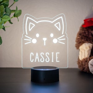 Cat Night Light | Custom Nightlight | Kitty | Kitten