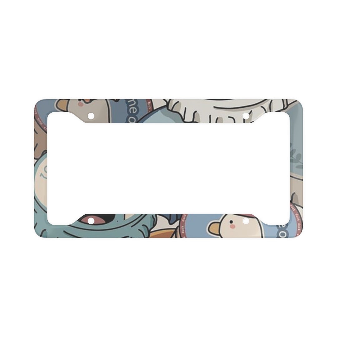 Cute Anime License Plate Frame License Plate Frame Anime Etsy