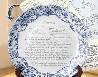 Custom Family Recipe Plate, Heirloom Keepsake plate, Personalized Gift for Mom, Grandma, Mother's Day Idea P7220ZC0
