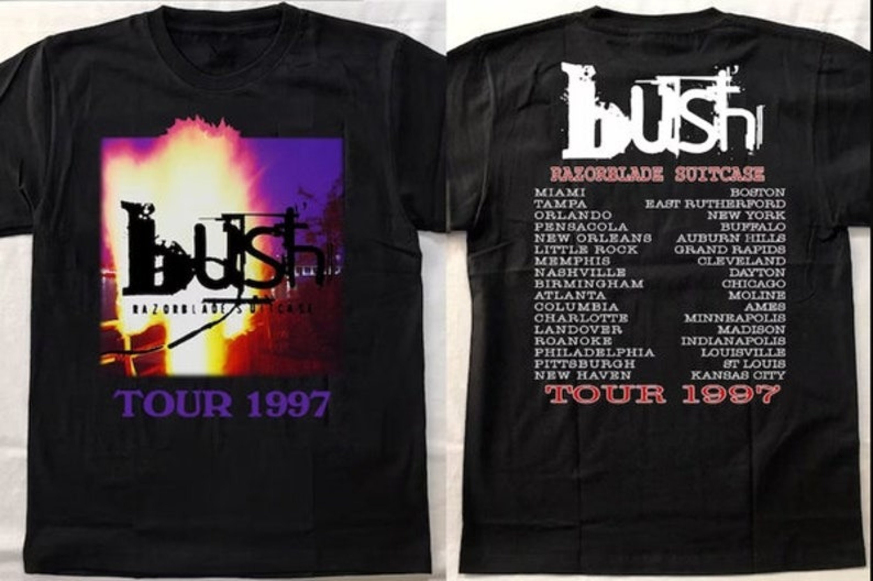 Bush Razorblade Suitcase Tour 1997 T-shirt, 90s Bush Shirt, Music Concert Shirt, Bush Band Shirt, Bush Rock Tour 1997 T-shirt 1394851137 - Etsy UK Bush Razorblade Suitcase Tour 1997 T-shirt, 90s Bush Shirt, Music Concert Shirt, Bush Band Shirt, Bush Rock Tour 1997 T-shirt 1394851137 - Etsy UK