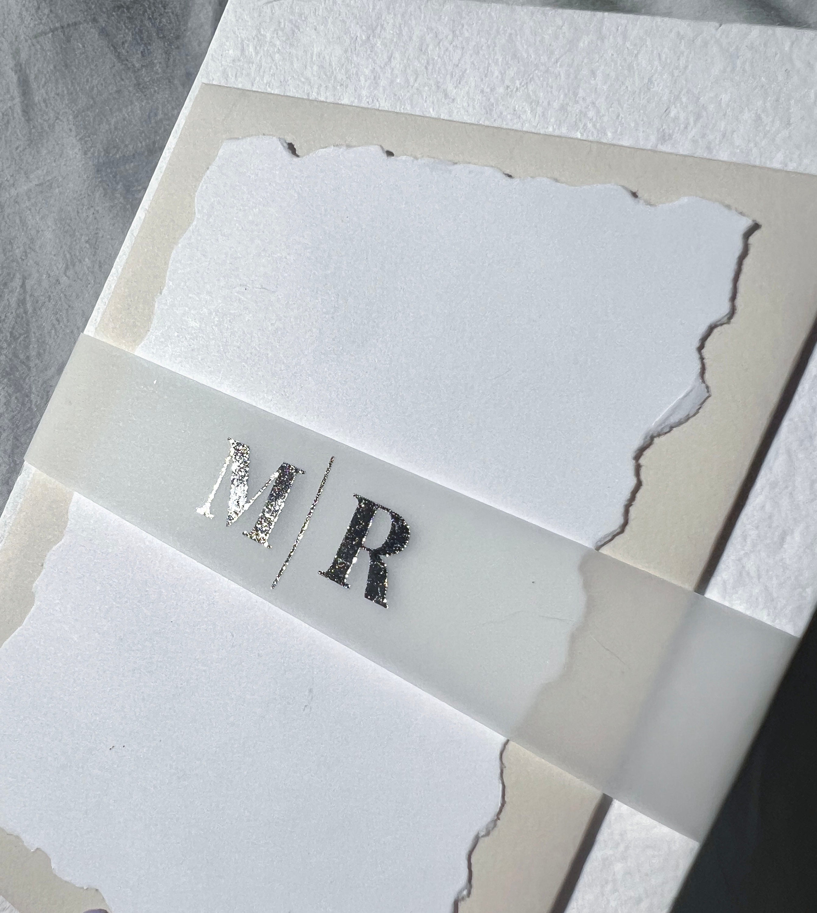 Custom Vellum Belly Bands Wedding Belly Band Engagement Etsy