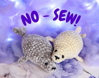 No-sew crochet seal pattern