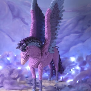 Patrón de crochet de pegaso mod