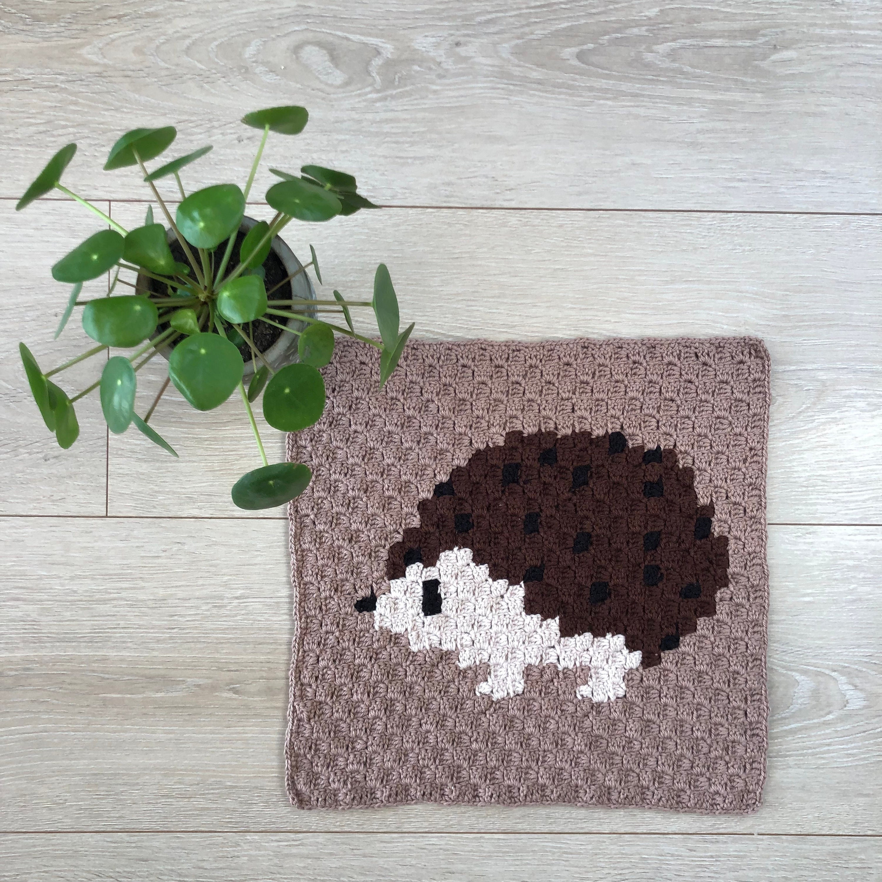 Crochet hedgehog blanket hotsell