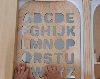 Alphabet lid for Trofast bin, sensory play, Montessori activity, large size, educational puzzle