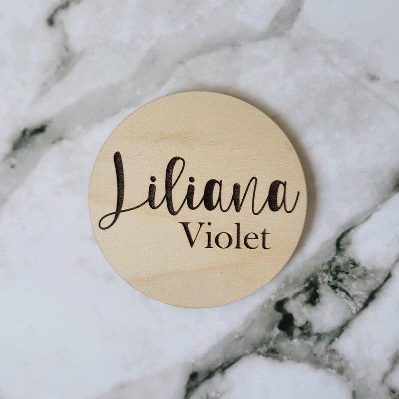 Baby Name Tag Sign Newborn Announcement Hospital Baby Etsy