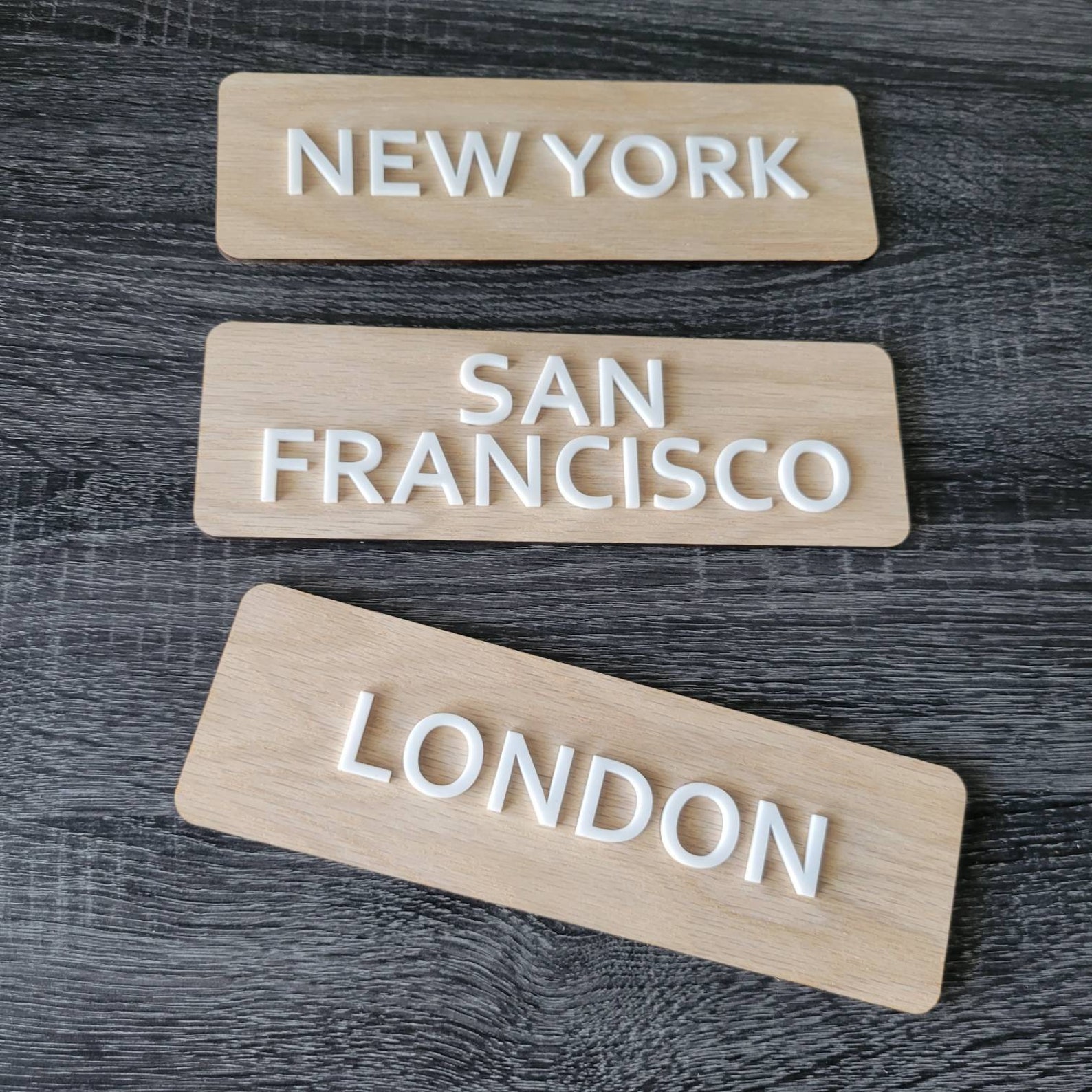 Time Zone Clock Sign Wooden Sign Custom Clock Name Wall Etsy