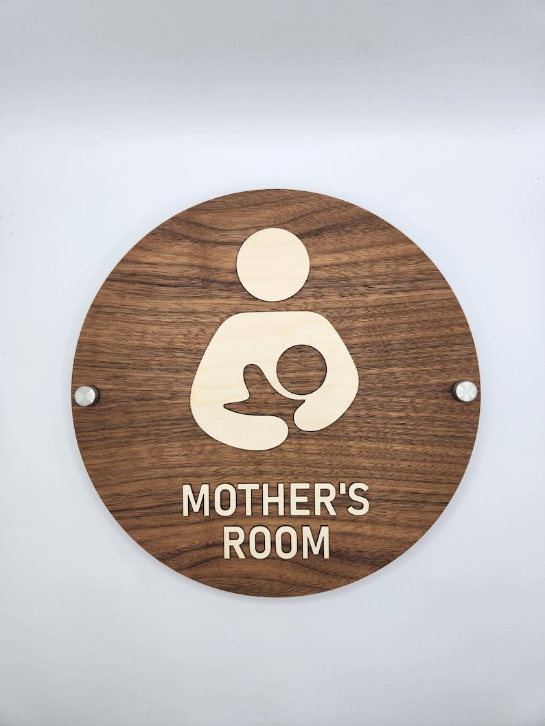 Breastfeeding Sign, Lactation Door Sign, Nursing Space Sign, Mother