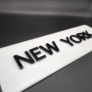 Time Zone Wall Sign, Acrylic Base, Acrylic Letters, Custom World Clocks, Hotel Decor, Office Accent, Family Travel Gift, Modern Personalized