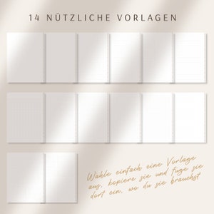 Notizbuch digital, Digitales Notizbuch Goodnotes Notability, digitale Aquarell Sticker Bild 3