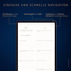 5 Minuten Tagebuch deutsch Digitales Tagebuch für mehr Dankbarkeit, Achtsamkeit & Selbstliebe / GOODNOTES Tagebuch / iPad Journal Bild 4